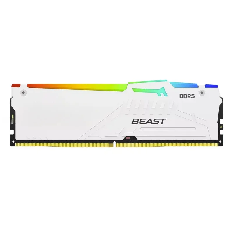 Kingston FURY White RGB 32G(2x16GB) 64GB (2x32GB) 6000Mhz DDR5 CL30 Desktop Memory AMD Expo KF560C30BWEAK2-64