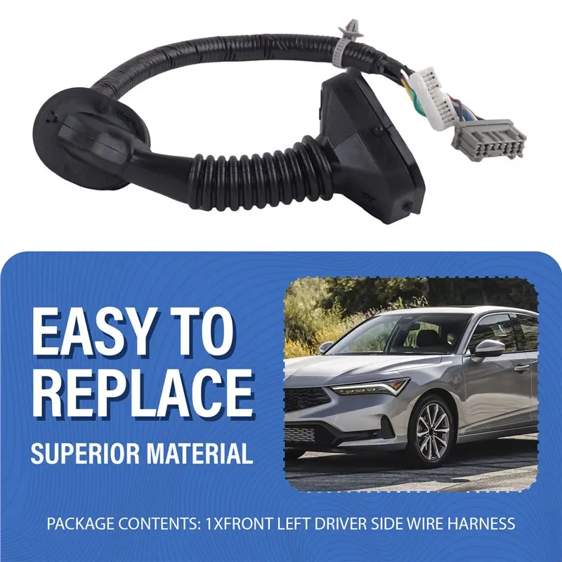 Left Side Front Door Sub Wire Harness- For Honda Acura MDX 2010-2013 32757-STX-A01-T61C