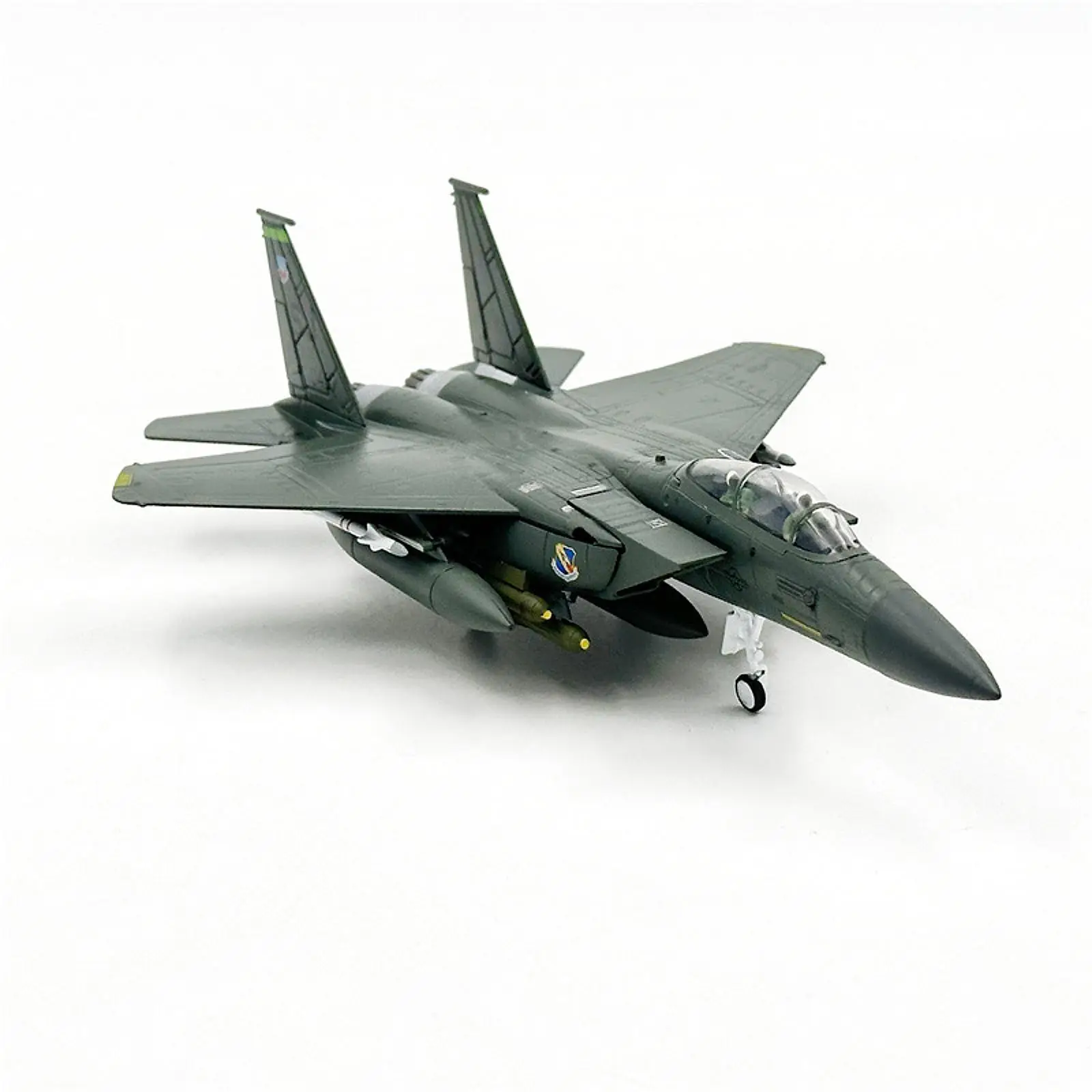 1:100 Fighter Jet Model Souvenir with Display Base Simulated Alloy Aircraft Model for Office Home Bookshelf Countertop Cabinet