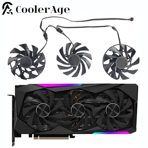For Gigabyte AORUS GeForce RTX 3060 Ti 3070 MASTER Video Card Fan 95MM PLD10015B12H RTX3060Ti RTX3070 Graphics Card Cooling Fan
