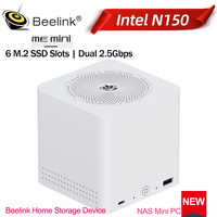 Beelink ME Mini NAS Intel Twin Lake N150 LPDDR5 4800MHz 12G RAM 2T SSD WiFi6 2.5Lan Mini PC Computer Home Network Cloud Storage