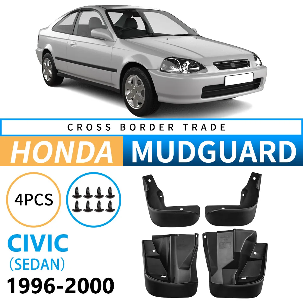 

Car Auto Mud Flaps for Honda Civic 1996-2000 Sedan Splash Guards Fender Mudguard Professional Auto Body Protection Parts