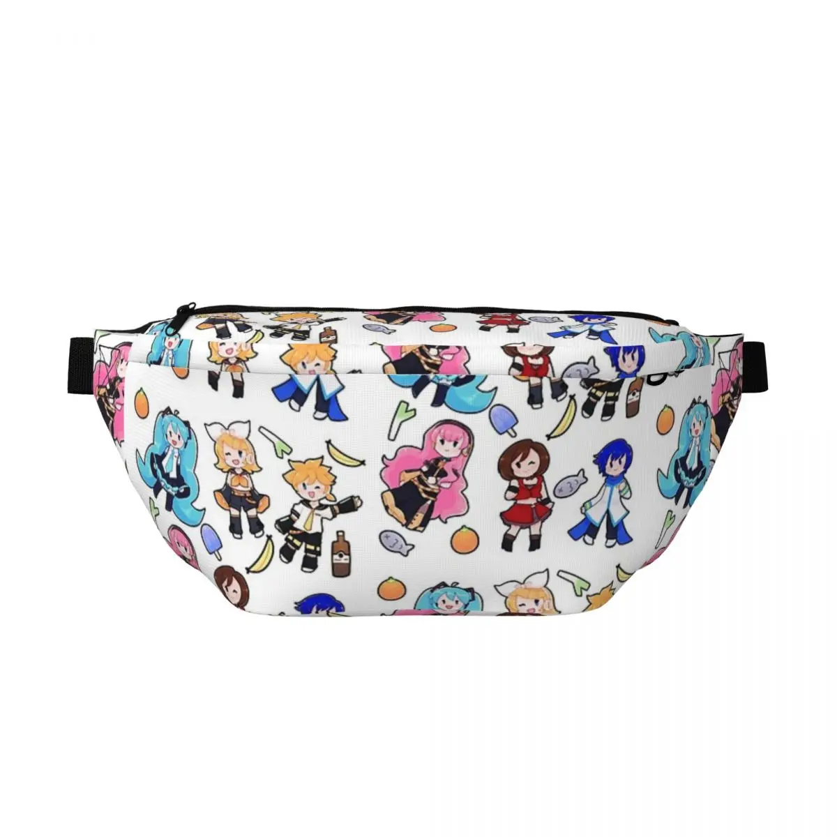 

Сумка-кроссбоди Vocaloid Chibi Chaos! Мужская и женская регулируемая поясная сумка для путешествий, бега, хранения денег и телефона, нагрудная сумка