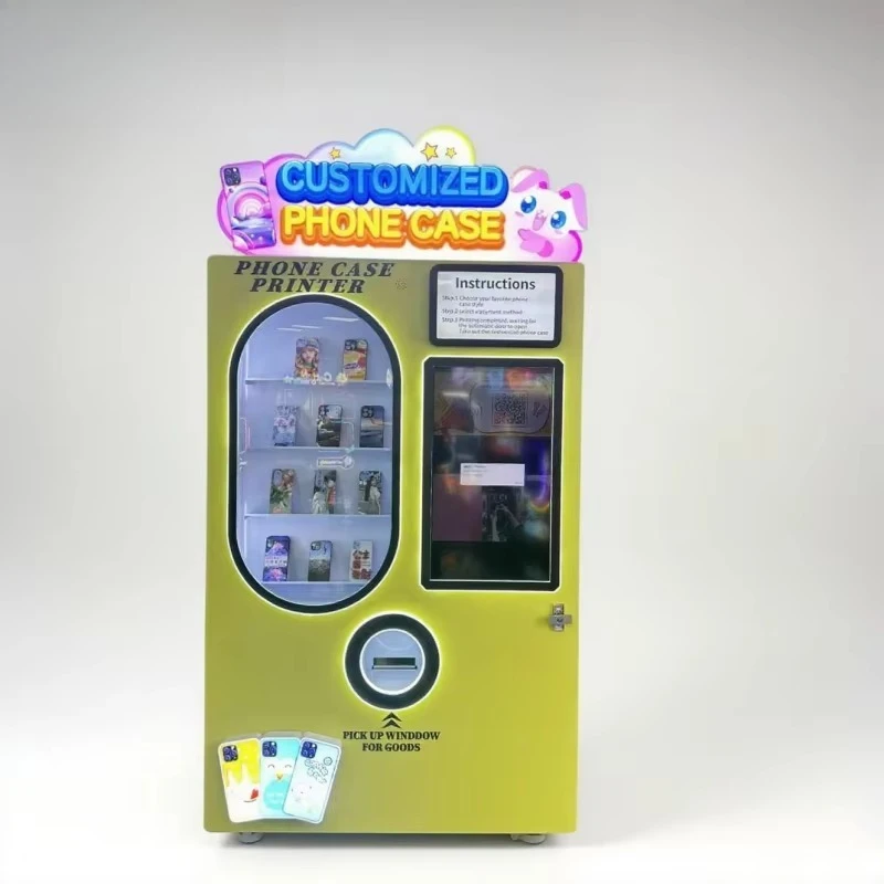 آلة البيع الأوتوماتيكية DIY آلة بيع مخصصة فريدة من نوعها آلة بيع طباعة حالة الهاتف