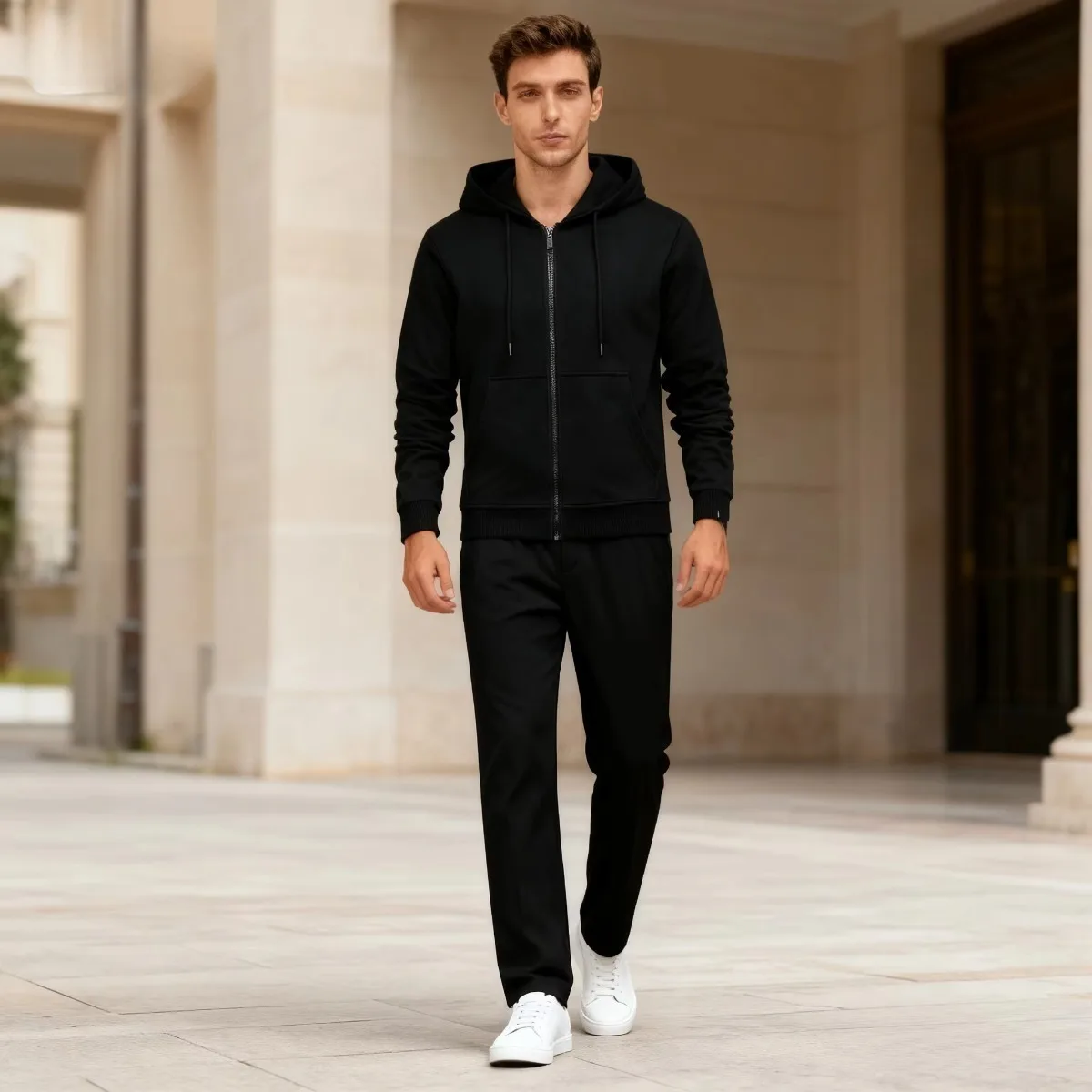 One Piece 2025 Jaket Hoodie Pria Terbaru dengan Cetak Trendi, Resleting, Bahan Katun, Kasual, Model Pullover, Streetwear, Lengan Panjang, Fashion