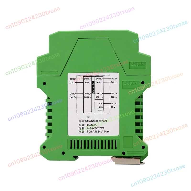 CAN Bus Isolator Module 1.5kV, CAN-FD & High-Speed CAN 2.0 A/B Repeater Hub, 1-in 1-out Full Isolation