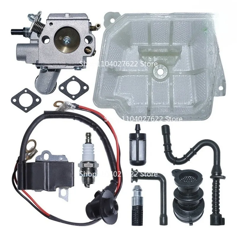 

For Chainsaw MS361 MS361C Carburetor, High Pressure Pack Air Filter, Fuel Pipe, Oil Pipe Intake Pipe Fittings