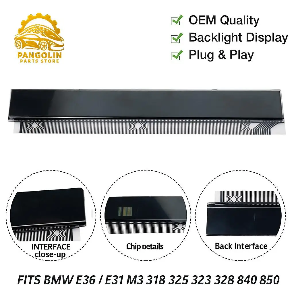 

LCD OBC Display 62138357666 Screen with Cable For BMW E36 3 Series M3 E31 8 Series 11-Button Computer Display Accessories