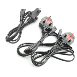 UK AC Power Cable Figure to Euro Eu European 2 pin AC Plug Power Extension Cord for PS4 Xbox One PS5 Apple TV