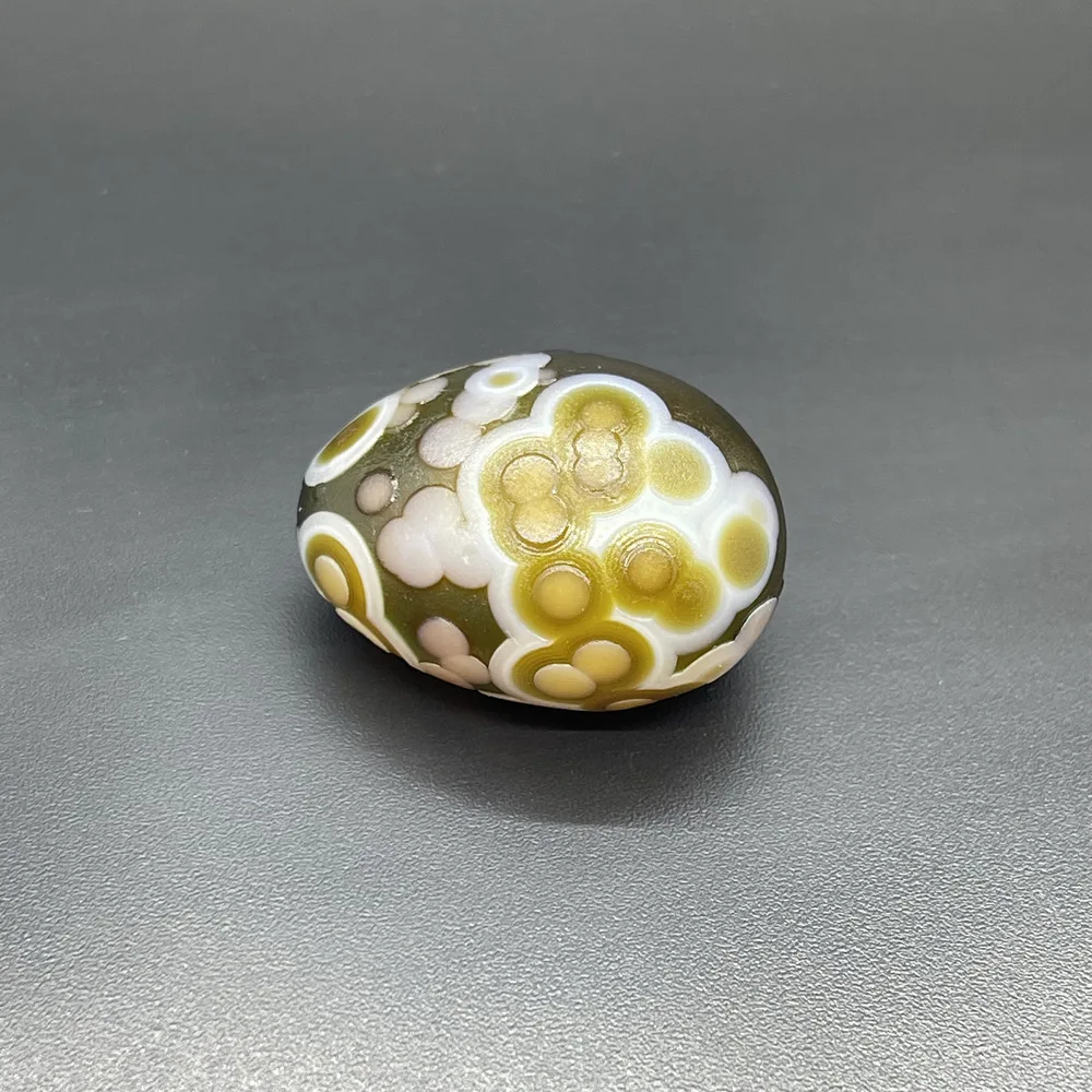 

Pure Natural Wishing Agate Stone Colorful Flower Eye Agate Is Extremely Rare And Precious Bead For Jewelry DIY Decoration A14-38