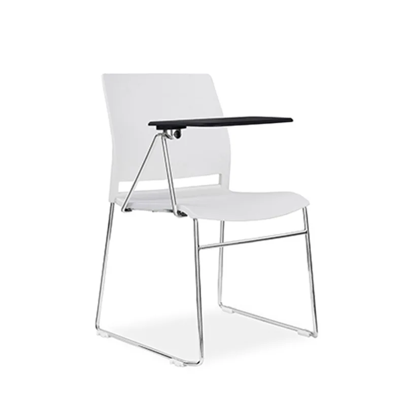 

Simple, plastic, office, writing board, conference chair, with small table board
