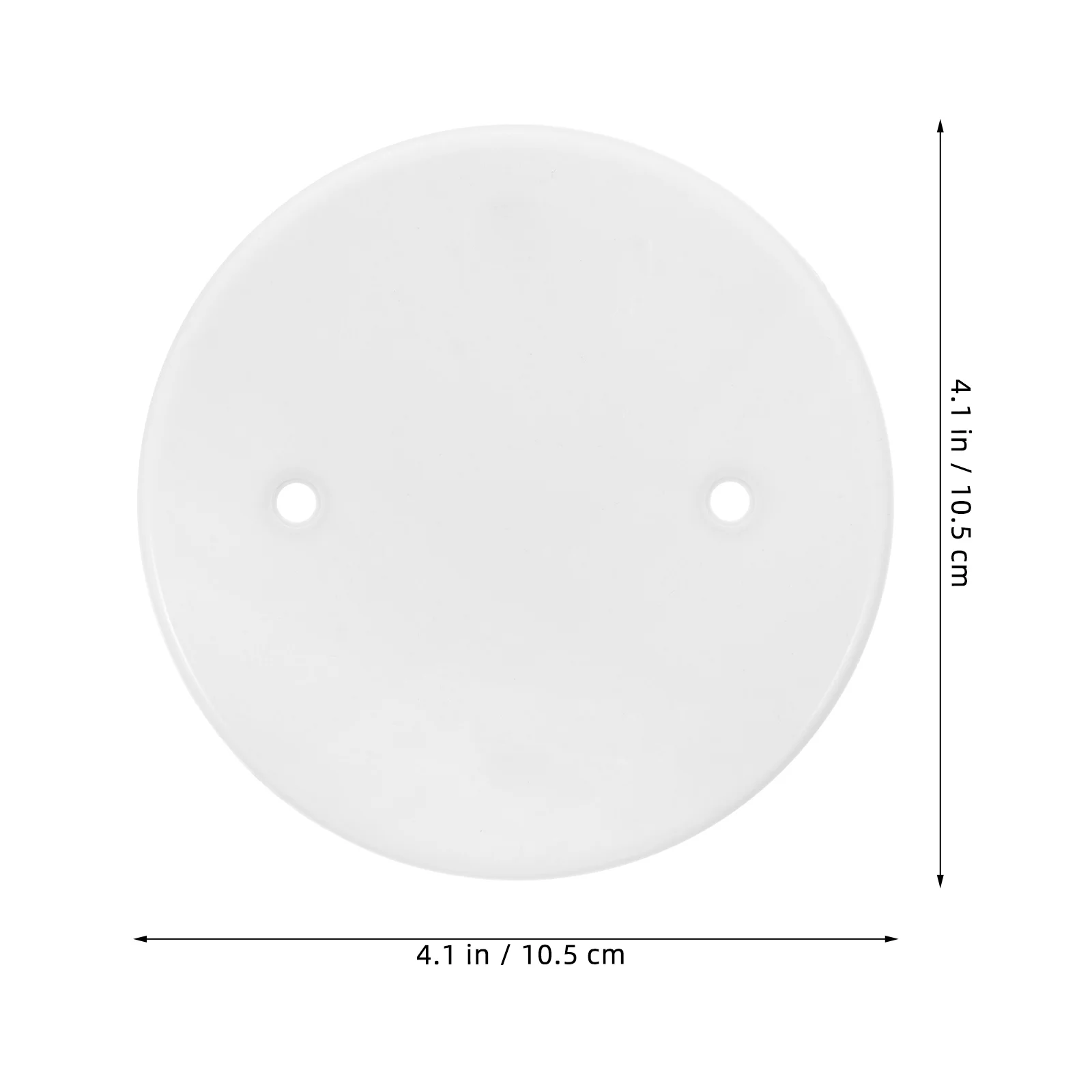 Light Fixture Cover Plate Wire Round Outlet Electrical Box Blank Circle Wall White