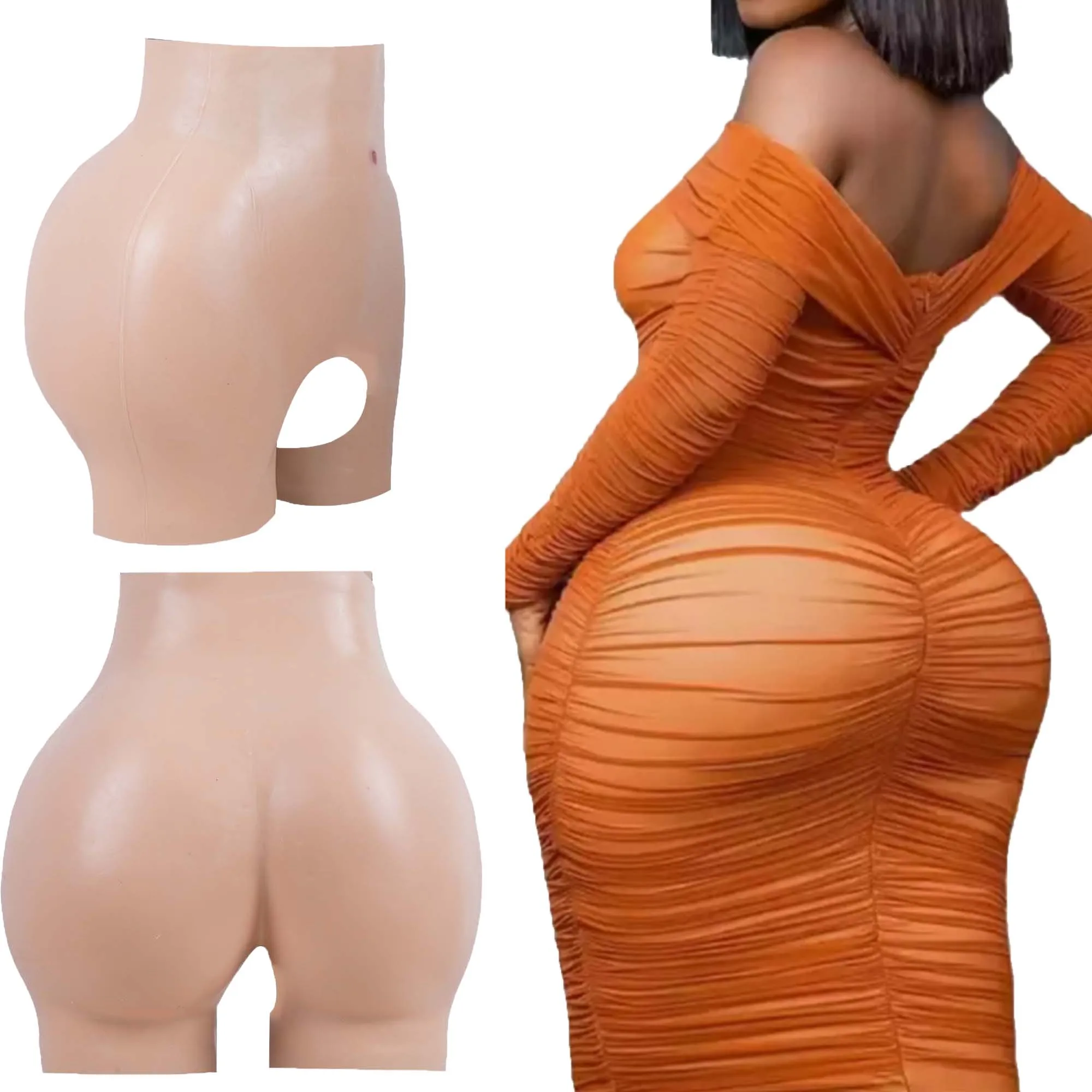 Silicone Butt Hip Enhancer Shaping Panties for Women Breathable, Hip Enhancer Shaper, Seamless Tapered Edge, High Stretch Natural