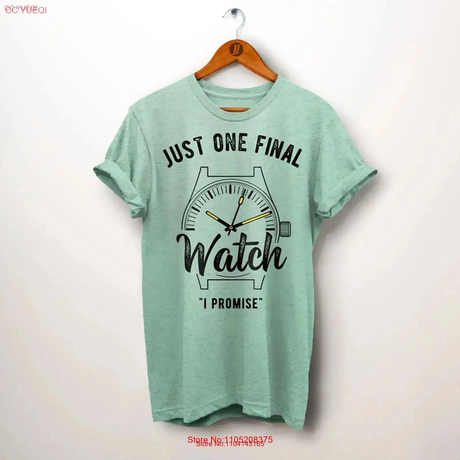 جامع تي شيرت ساعة عاشق Modder للزوج فقط واحد وأعد المعصم Horology خمر غسلها الرسم أزياء قليلا