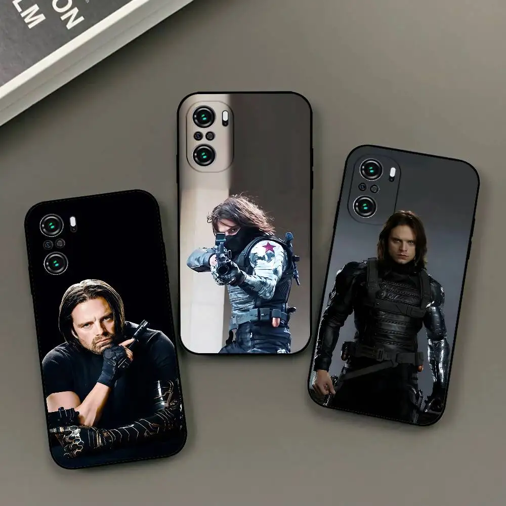 

T-SebastianB F-BuckyS Barnes Phone Case Black Phone Case For Xiaomi 11 12 Redmi Note 11 5G 8T 9A 9 10T Note8Pro Note9 12S Ultra