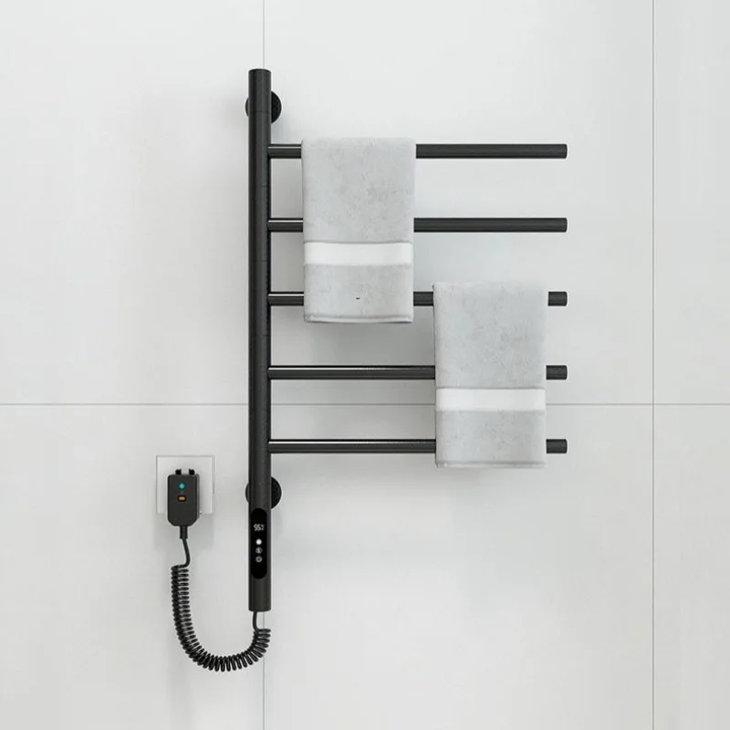 

Bathroom Electric Towel Rack Intelligent Temperature Waterproof Electric Heated Rail Wall Mounted Household Towel Warmers
