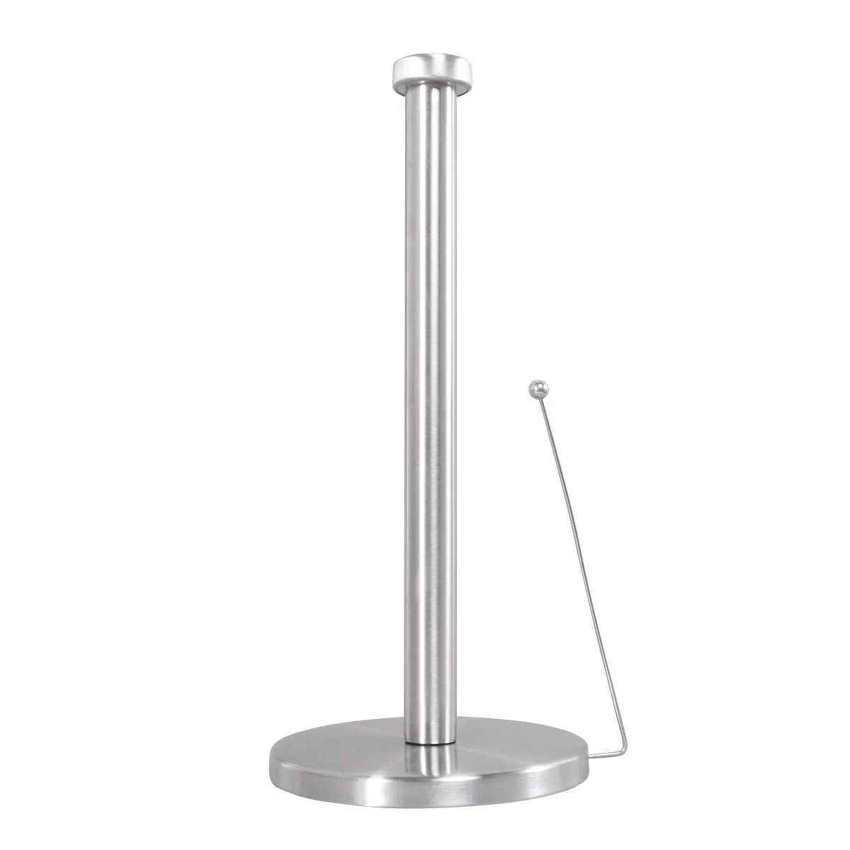 

1Pcs Stainless Steel Upright Paper Towel Holder Stable Base Kitchen Bathroom Tissue Rack Countertop Table Easy Clean Rust Proof