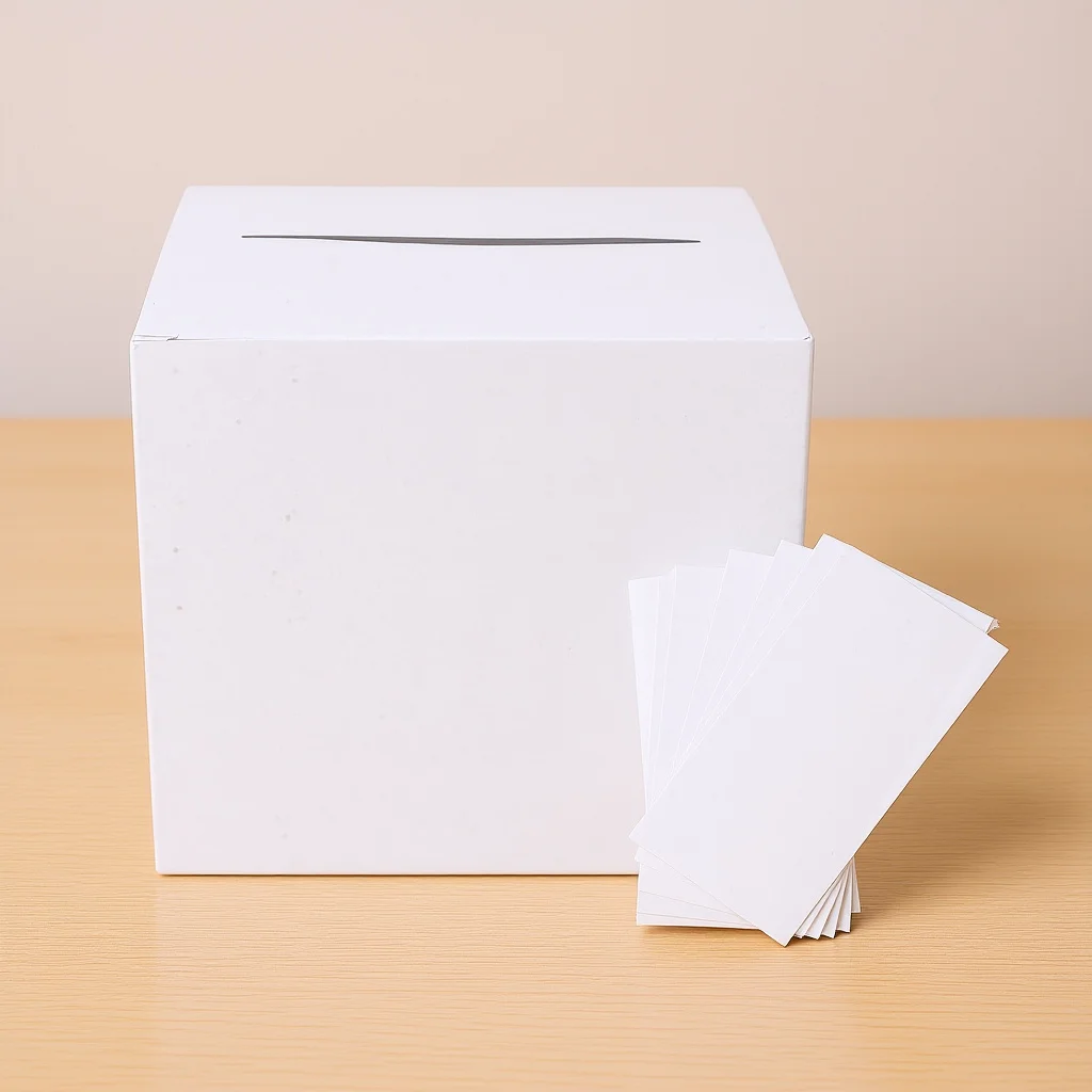 

1Set White Paper Wedding Card Box Large Capacity Card Container for Weddings Receptions Baby Showers Graduation Parties