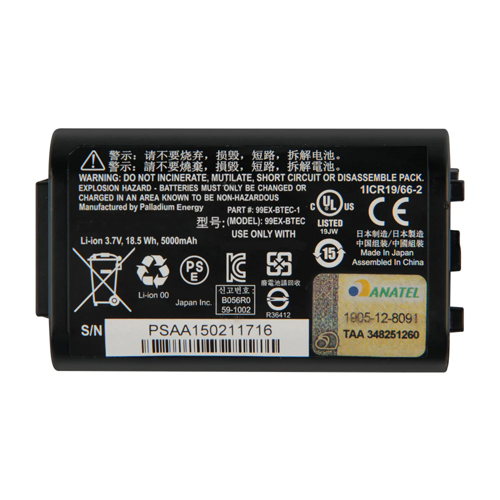Replacement Battery 99EX-BTEC 5000mAh For Honeywell Dolphin 99EX 99GX High Quality Batteries 18.5Wh 3.7V