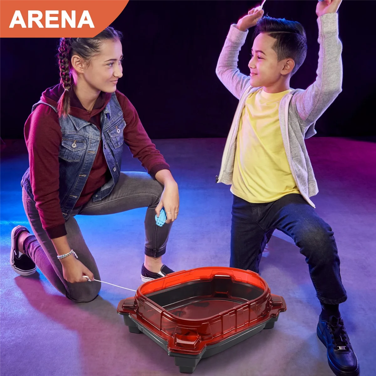 Stadium Gift for Kids Beyblade Burst Gyro Arena Disk Exciting Duel Spinning Top Beyblade Launcher Accessories