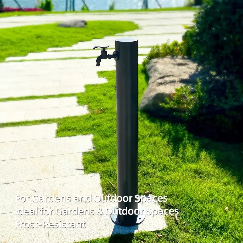 Garden Water Column 304SS Exterior Ground Water Faucet for Yard Patio RV Park Irrigation Courtyard Outdoor  Use RoHS Certified