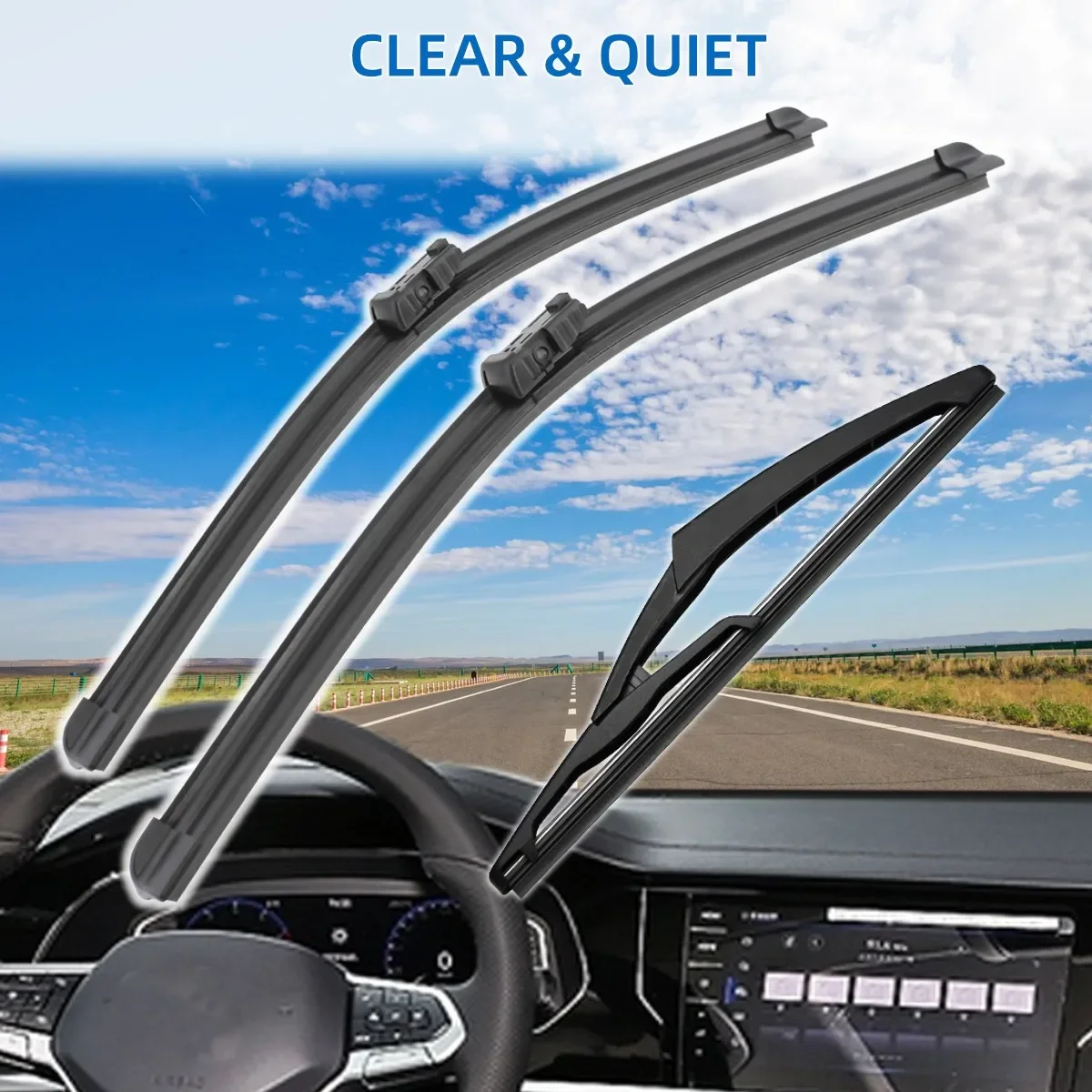 Escobillas de limpiaparabrisas delantero para Peugeot, accesorios de coche, 208, 2012, 2018, 2018, 2017, 2016