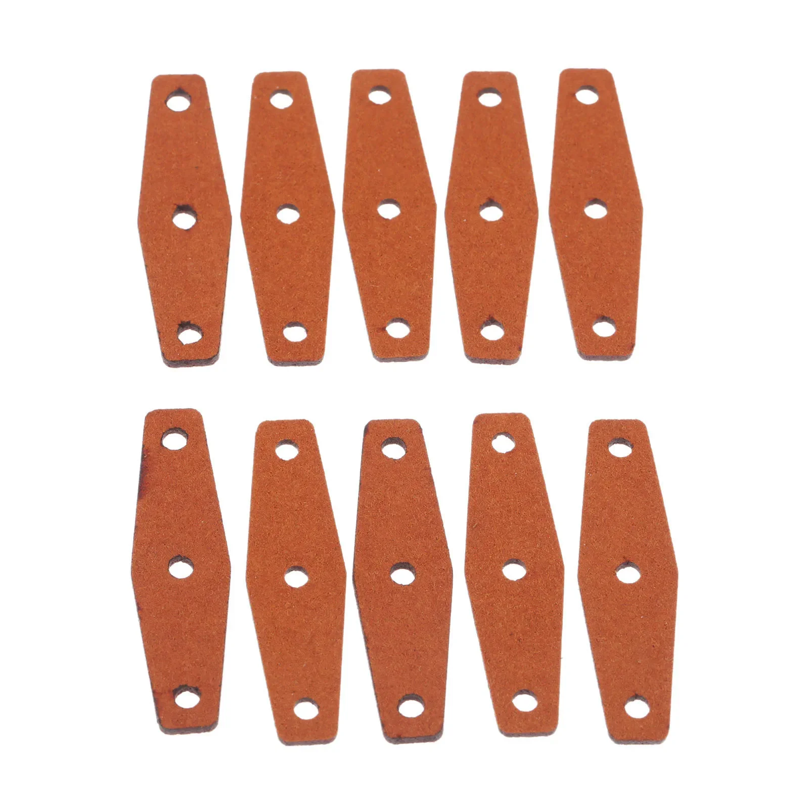 20/10/5 PCS Brown Slingshots Pouches Microfiber Leather Catapult Leather Pockets for Outdoor Hunting Catapults with Center Hole