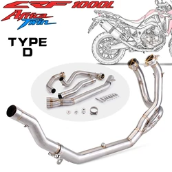 For Africa Twin CRF1000L CRF1100L 2016-2019 Motorcycle Exhaust System Header Link Pipe for 51mm Exhaust Muffler