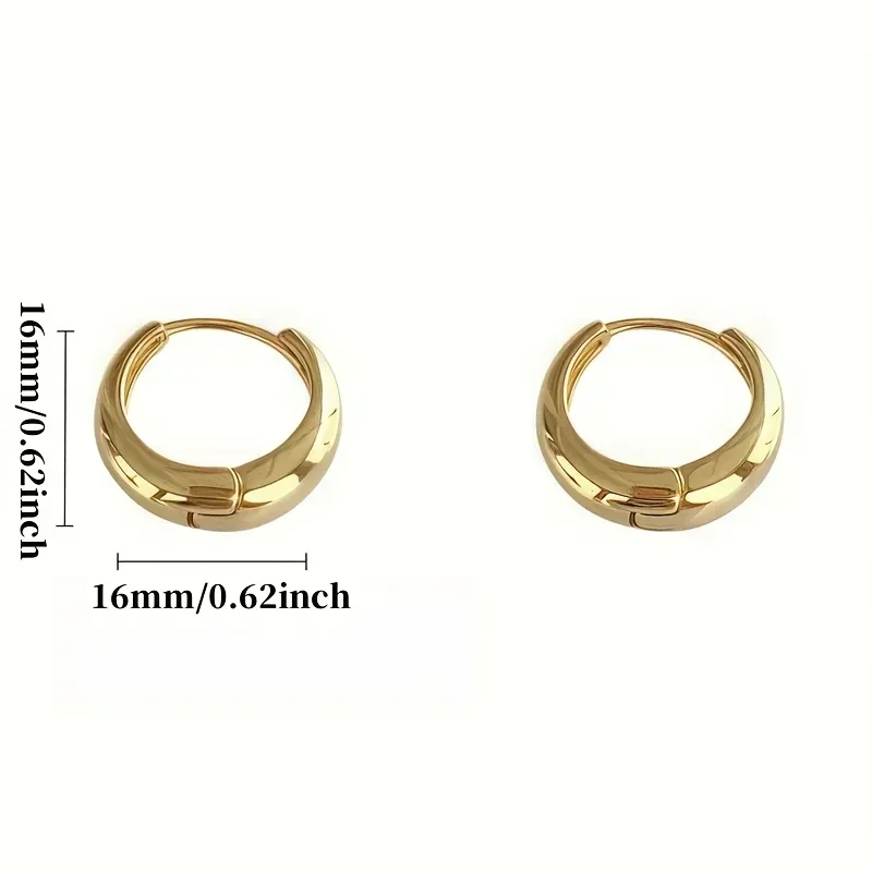 EVISPOL أنيقة الفولاذ المقاوم للصدأ هيبوالرجينيك الفرنسية هوب أقراط الغضروف اللولب الزنمة ثقب القرط مجوهرات هدية