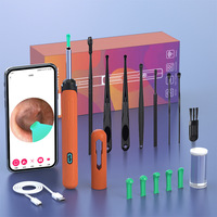 Ear Cleaner with Camera Set HD Ear Sticks Otoscope USB C Charging Endoscope Wax Removal Tool Earpick Ear Cleaning Set NK3