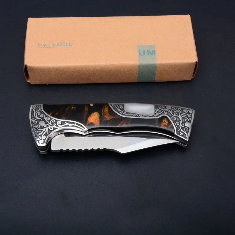 

Folding Blade High Quality EDC Knives Art Collection Stainless Steel 3D Flower Outdoor tools 2025 Survival knifes