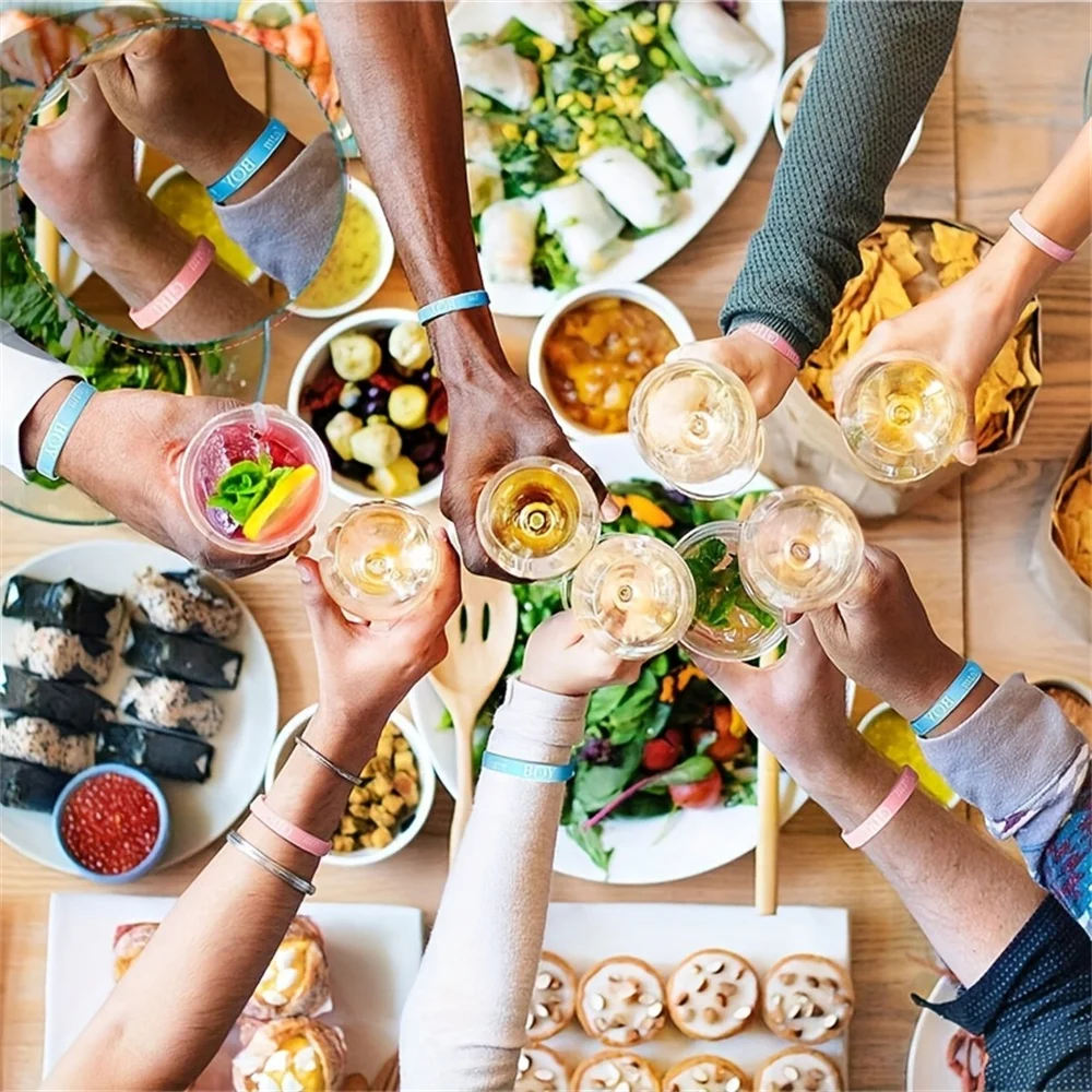 20 Stück Party- und Eventbänder, Geschlecht offenbaren Armbändern, Team-Events und Partyzubehör, für Geschlecht offenbaren – Detail 5