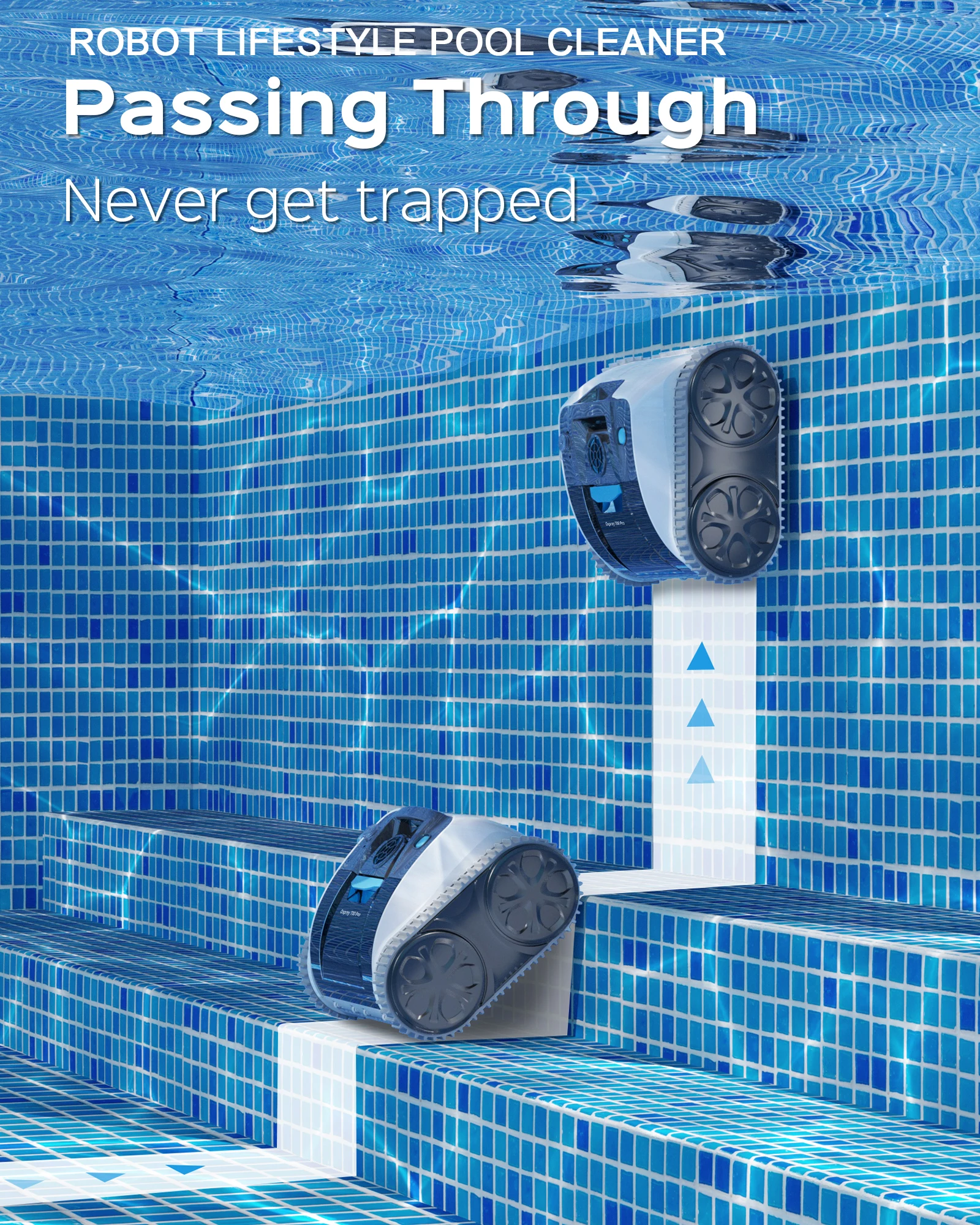 Nuevo Robot Limpiafondos Automático para Piscinas Sin Cables 3312Pro Batería 9200mAh Planificación de Rutas por APP Selección de Modo de Limpieza