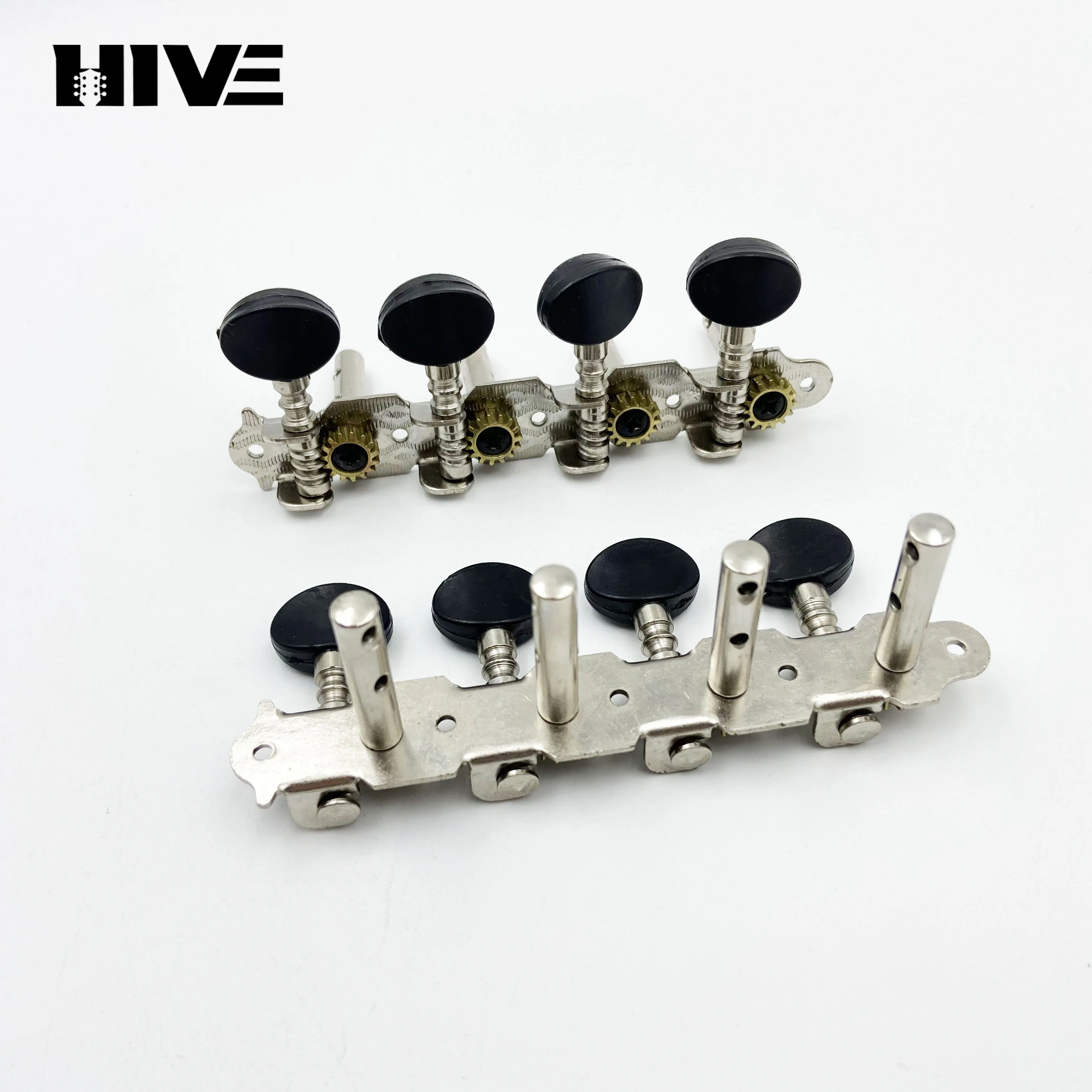 

Mandolin - 4-string Double-hole Steel Column Fingerboard Tuning Peg 8 Strings Black Small Round Mandolin Tuning Pegs