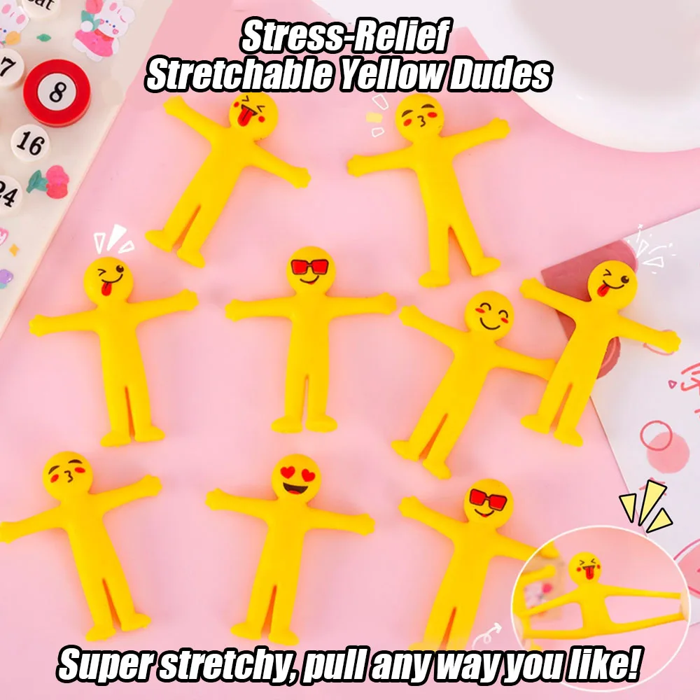 

Вентиляция свое стресс с этим мини-эластичным желтым парнем! Мягкая, выдвижная игрушка-непоседа идеально подходит в качестве подарка детям.