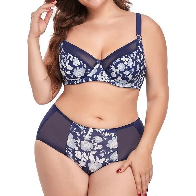 Beauwear Conjunto de Lencería de Talla Grande, Set de Sujetador