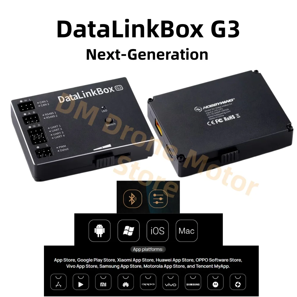 Hobbywing NEW DataLinkBox G3 Bluetooth Application Multi-Surface Protocl UART/CAN/RS485/USB DataLinkV3 Model
