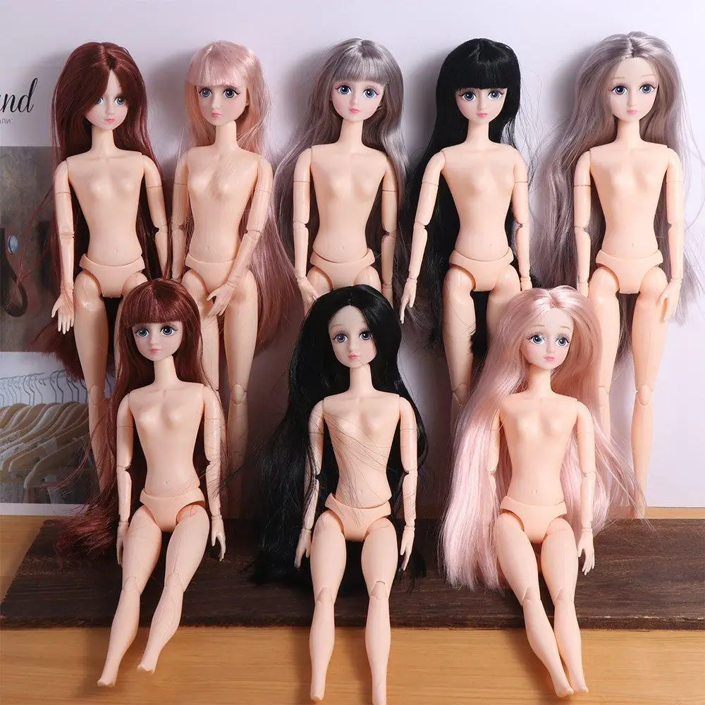 

BJD Красивая 30-сантиметровая кукла-одевалка Kawaii Toys BJD Подвижная шарнирная кукла с волосами DIY 1/6 20-шарнирная кукла в подарок для тела