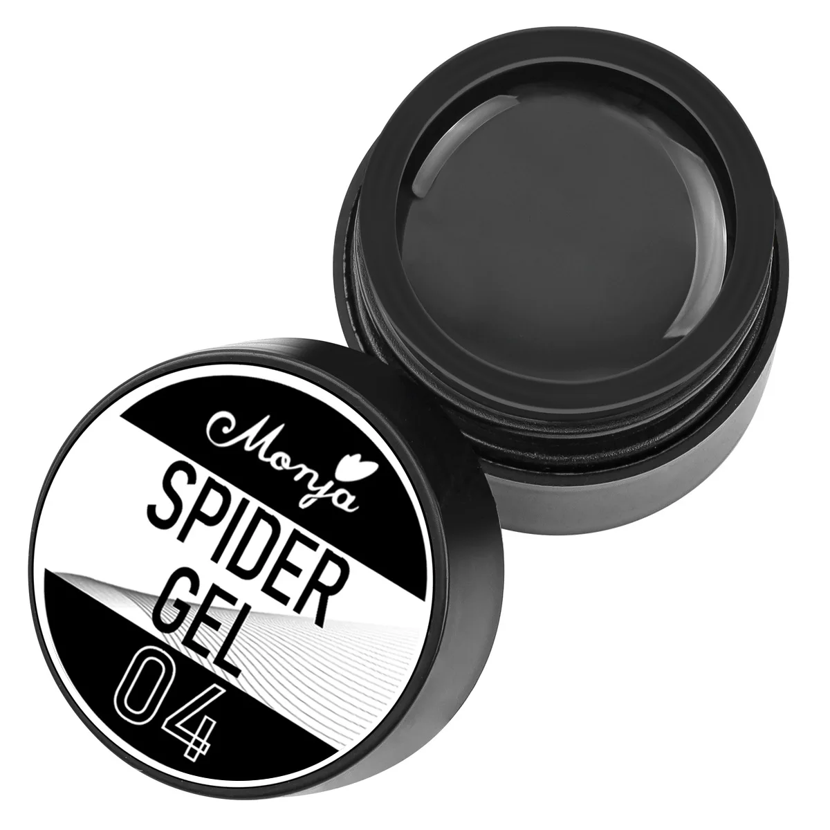 Nail Art elastische gellak voor het snijden en schilderen van ontwerpen, 4 kleuren