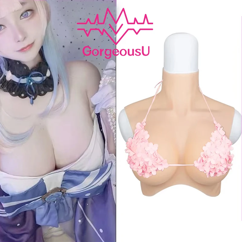 

Crossdresser Fake Breasts Realistic Silicone Breast Fake Boobs Drag Queen Transgender Shemale Cosplay Crossdressing GorgeousU