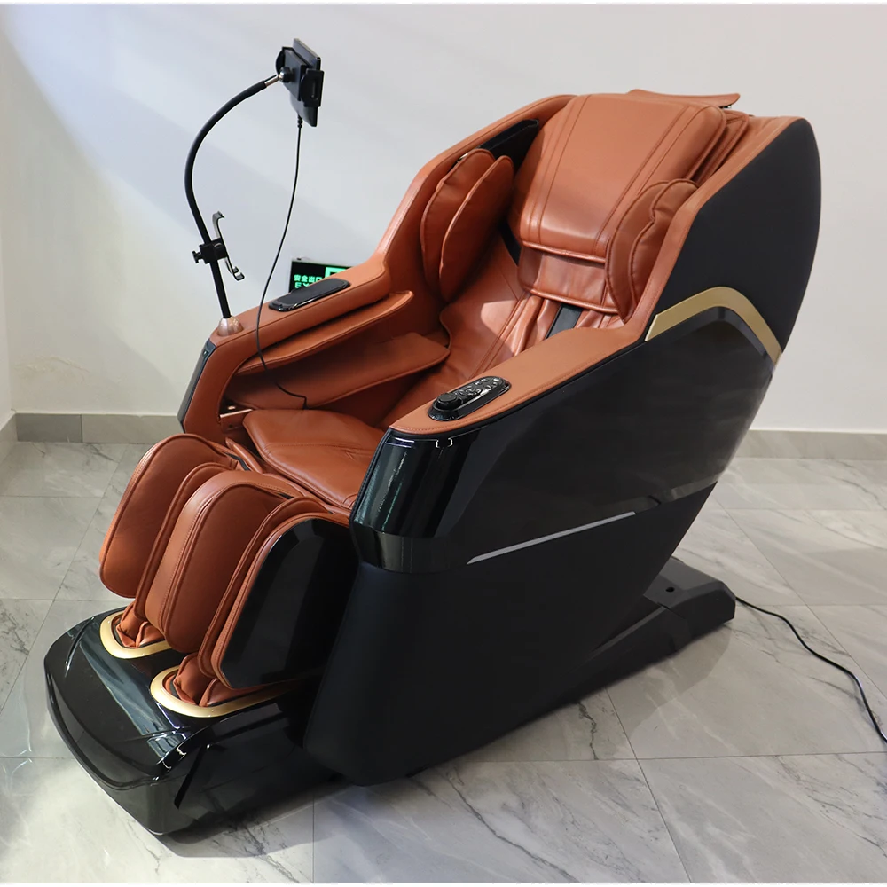 

Электрическое отопление шиацу под давлением воздуха, роскошное 3d массажное кресло для всего тела с нулевой гравитацией и цифровым экраном