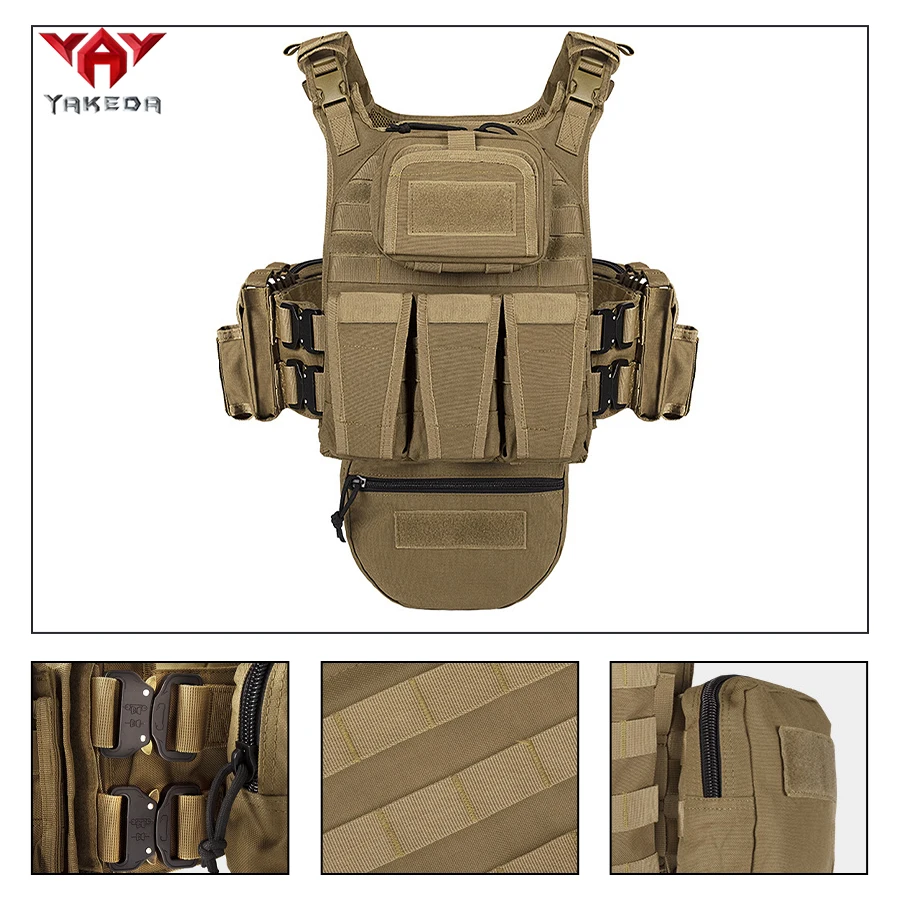 

MOLLE system three row quick release buckle hunting vest chest bag high-quality fixed webbing buckle