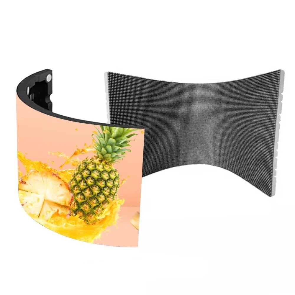 High Definition Vertical Flexible LED Display Modules Soft Video Wall Curved Panel Led Screen HDR 800cd/m Brightness IP20