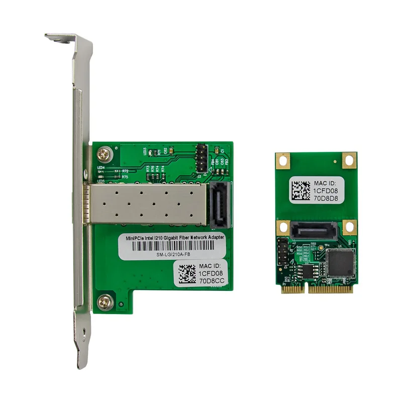 SUNWEIT ST7241 MiniPCIE Intel I210 Single-SFP Fiber Server NIC in Stock