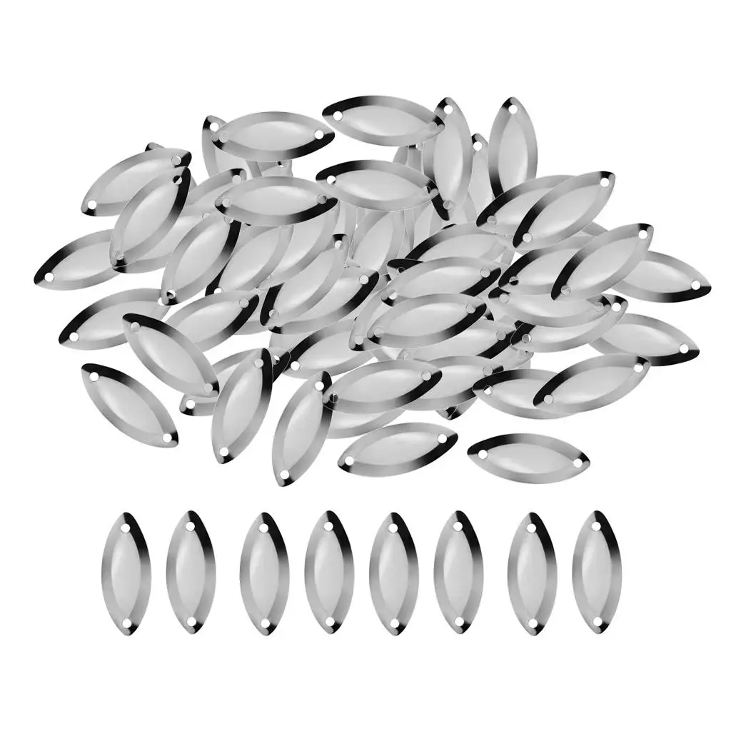 Metal Baits Sequins Noise Spinner Spoon Lure Fishing Materials for Freshwater Sea Trout Bass Kit