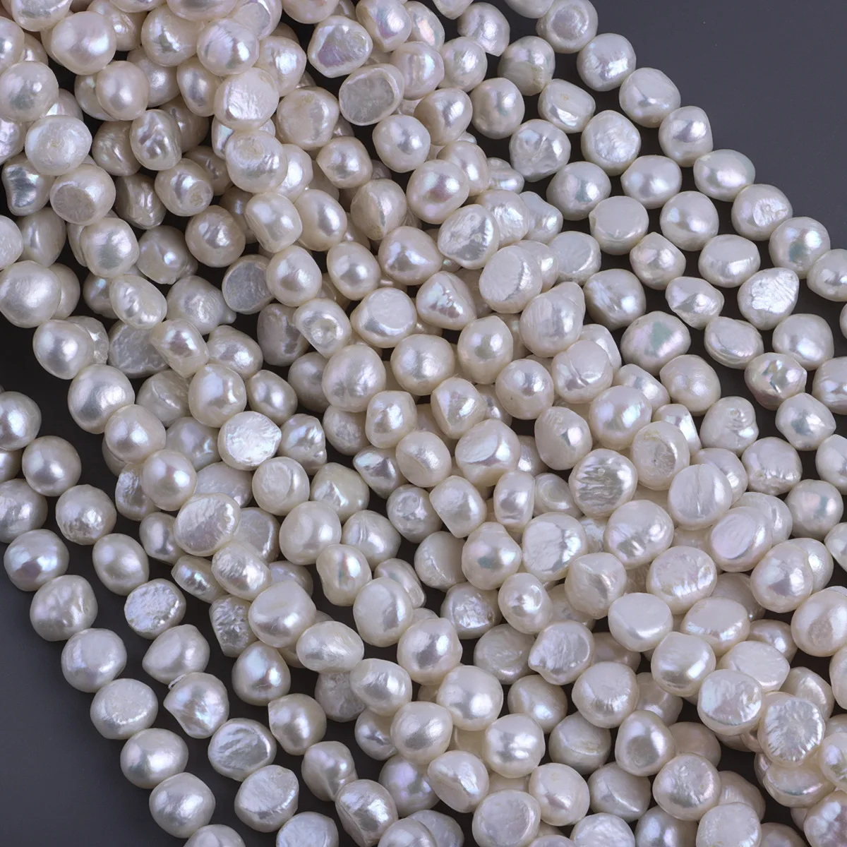 

Удлиненный без косточек 10-11 мм с горизонтальным отверстием, двусторонний легкий натуральный пресноводный камень в стиле барокко, сделай сам, ювелирные аксессуары ручной работы