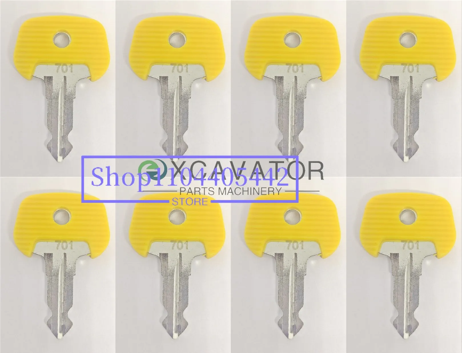 8pc Ignition Key 701 - Jungheinrich - Ant - BT Forklifts, Subway Trucks