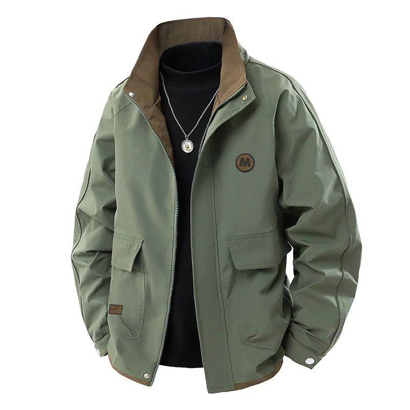 2026 Spring/Summer New Product Durable Outerwear Men's Jacket Loose Fit Middle-aged and Young Adults Large Size M - 8XL