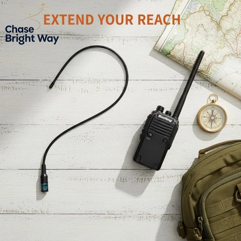 NA771 SMAF Dual Wide Band Antenna for  UV5R BF888S Long Distance Communication For Outdoor Adventure