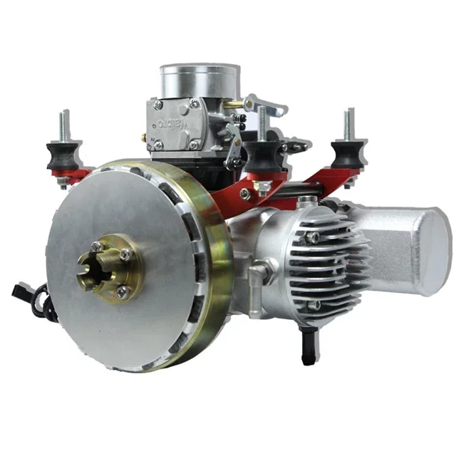 New DLE 128HD Engine 7.4kw Double Cylinder Two-stroke Water-Cooled Hybrid Electricity Generator Gasline Electric Airplane UAV